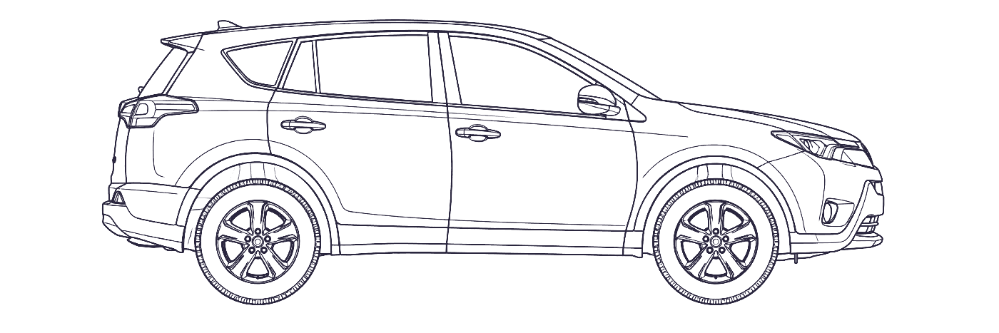 Toyota RAV4 4th Gen side profile