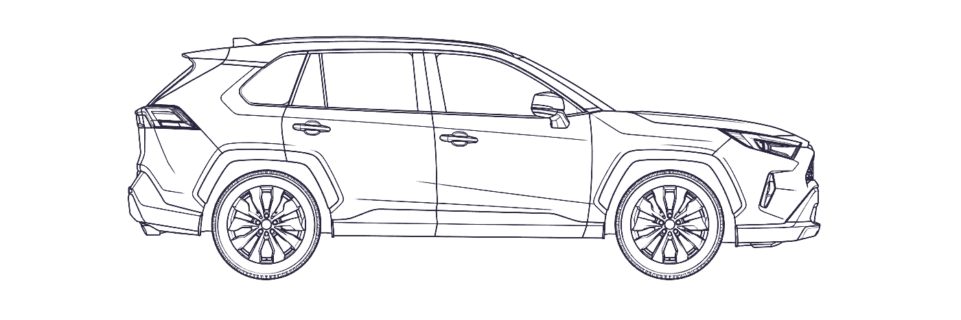 Toyota RAV4 5th Gen side profile