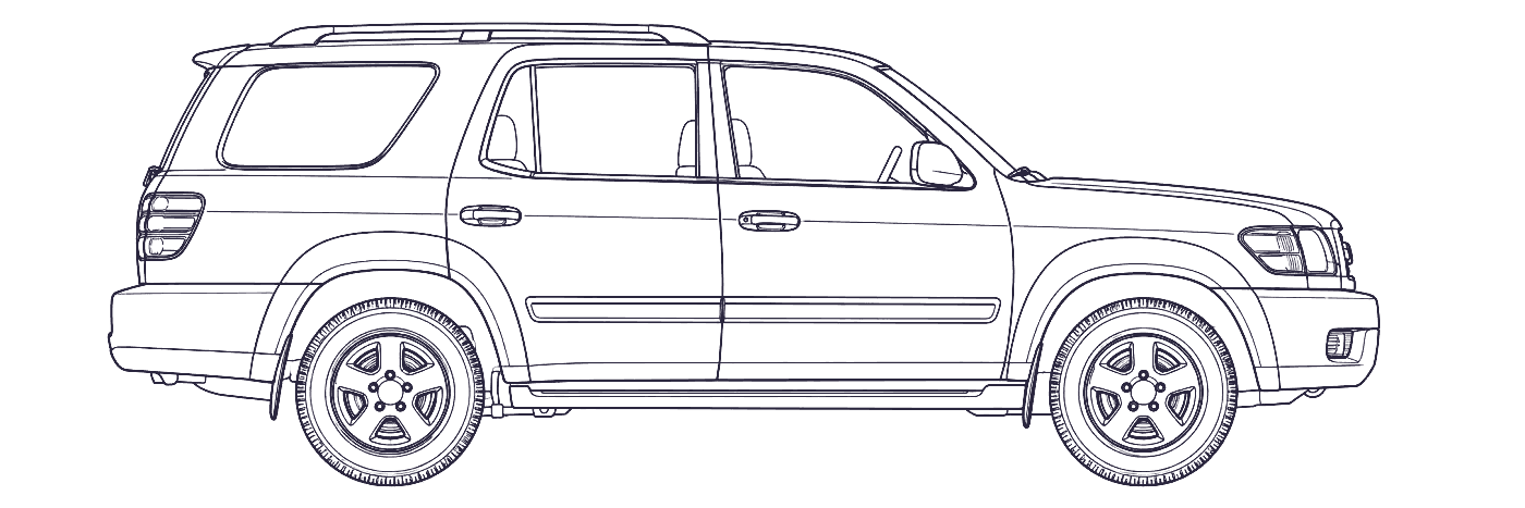 Toyota Sequoia 1st Gen side profile