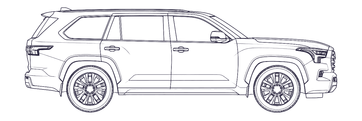 Toyota Sequoia 3rd Gen side profile