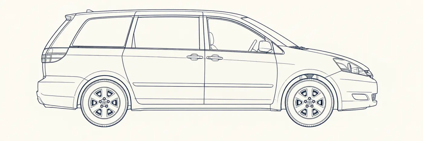 Toyota Sienna 2nd Gen side profile