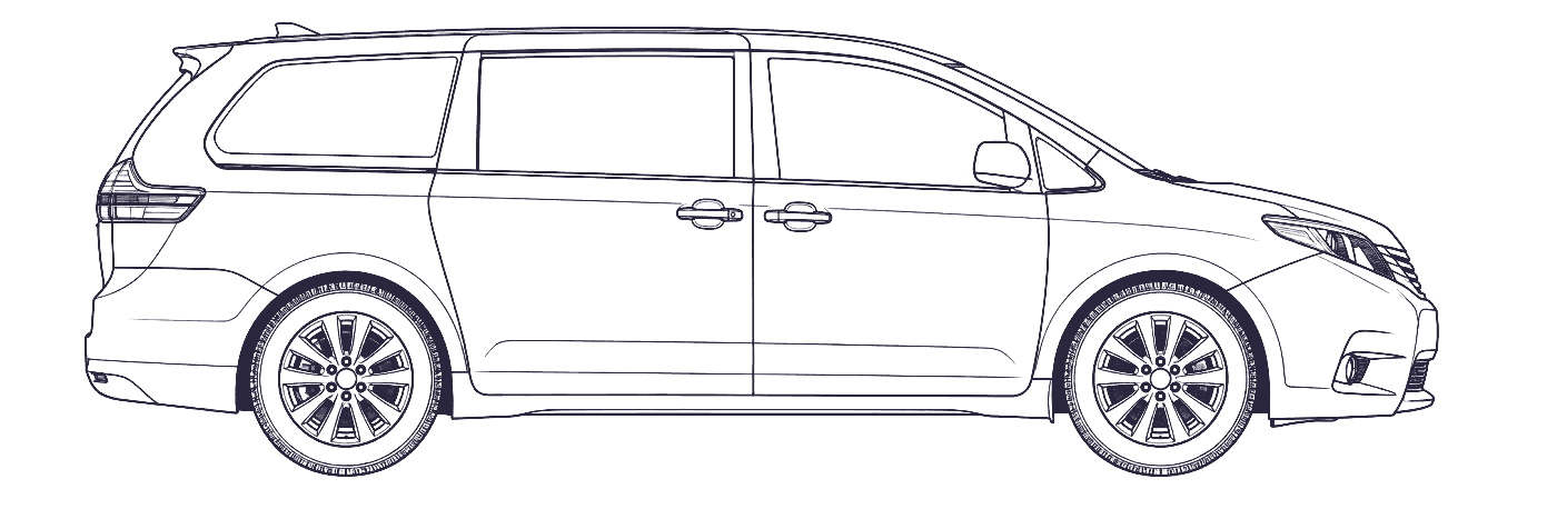 Toyota Sienna 3rd Gen side profile