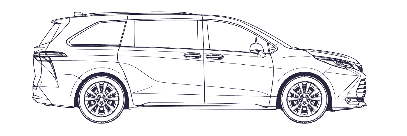 Toyota Sienna 4th Gen side profile