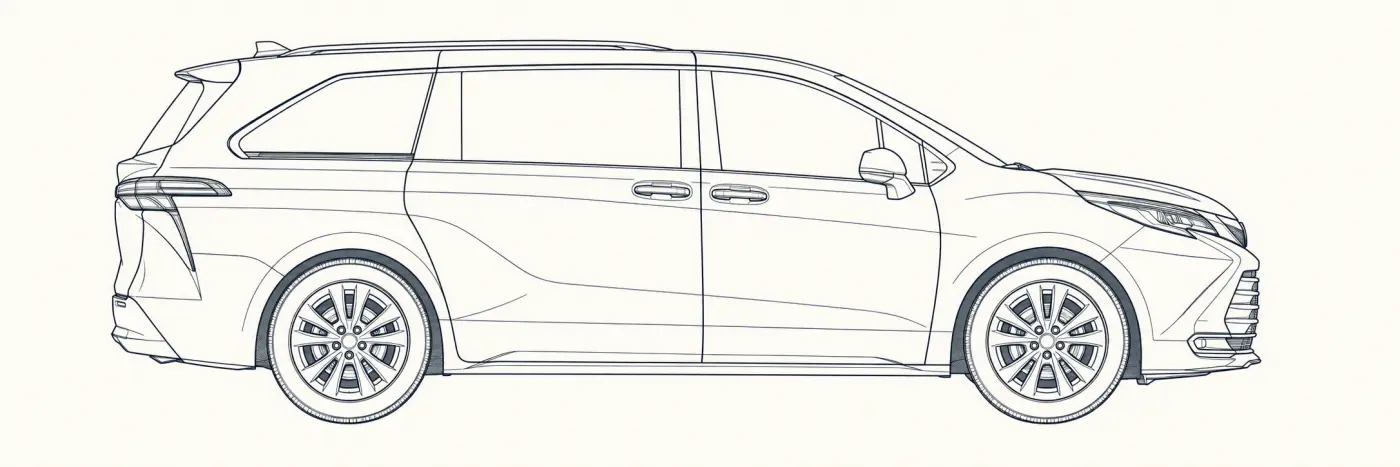 Toyota Sienna 4th Gen side profile