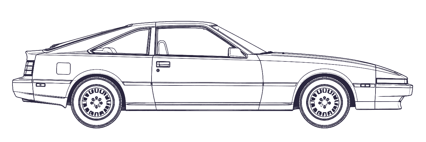 Toyota Supra 2nd Gen side profile