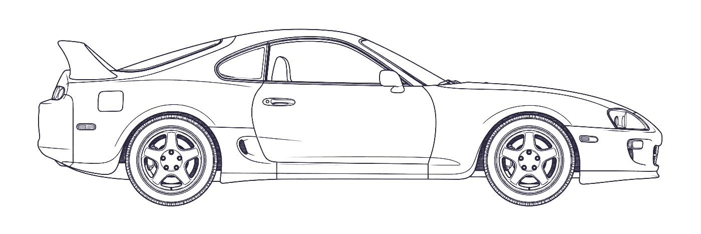 Toyota Supra side profile