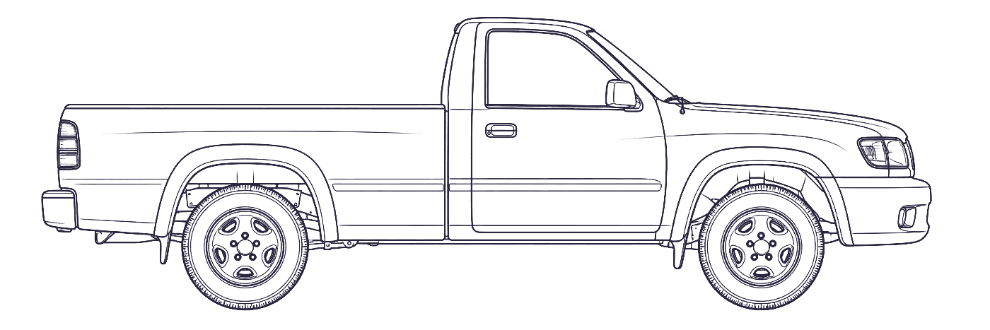Toyota Tundra 1st Gen side profile