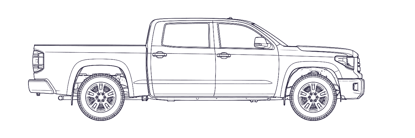 Toyota Tundra 2nd Gen side profile