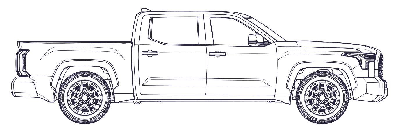 Toyota Tundra 3rd Gen side profile