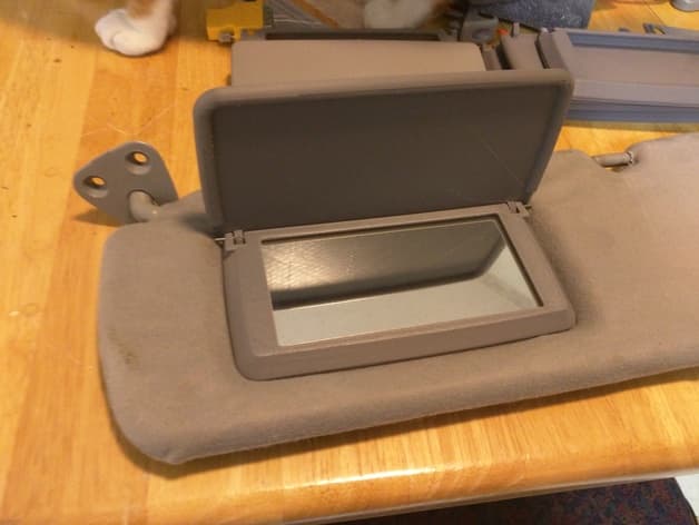 Sun Visor Mirror Assembly