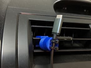 Air-Vent Magnetic Charging-Cable Clip